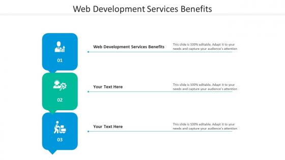 Web development services benefits ppt powerpoint presentation portfolio slides cpb