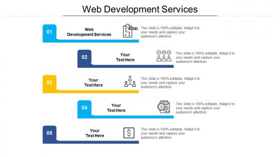 Web development services ppt powerpoint presentation infographic template images cpb