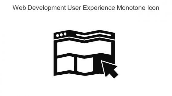 Web Development User Experience Monotone Icon In Powerpoint Pptx Png And Editable Eps Format