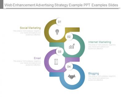 Web enhancement advertising strategy example ppt examples slides