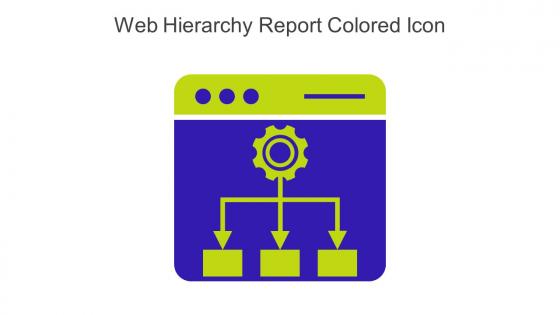 Web Hierarchy Report Colored Icon In Powerpoint Pptx Png And Editable Eps Format