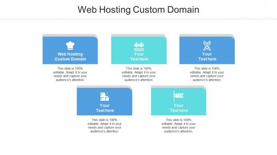 Web hosting custom domain ppt powerpoint presentation infographic template template cpb