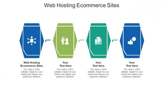 Web hosting ecommerce sites ppt powerpoint presentation slides graphic tips cpb