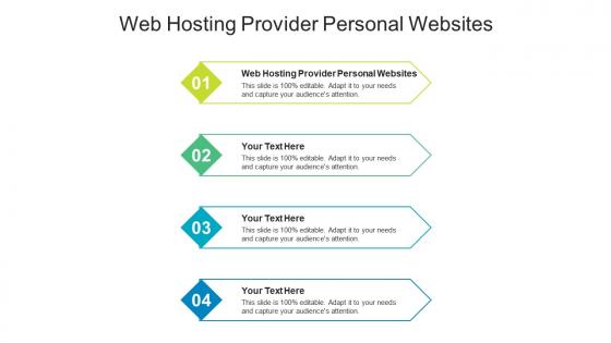 Web hosting provider personal websites ppt powerpoint presentation file icon cpb