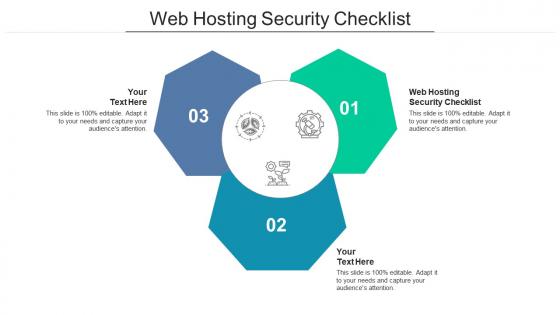 Web hosting security checklist ppt powerpoint presentation pictures demonstration cpb
