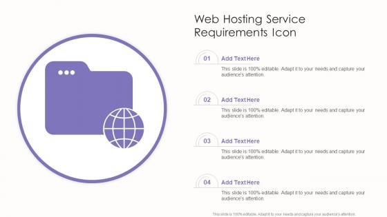 Web Hosting Service Requirements Icon
