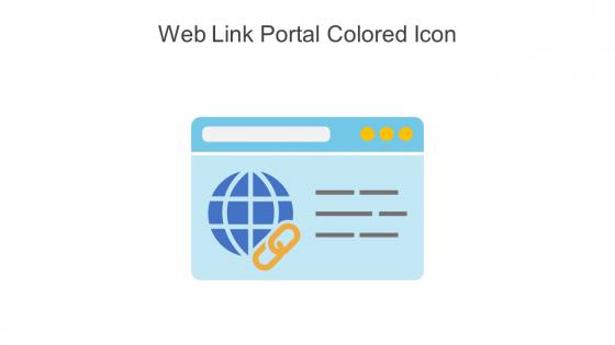 Web Link Portal Colored Icon In Powerpoint Pptx Png And Editable Eps Format