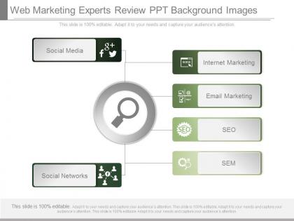 Web marketing experts review ppt background images