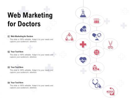 Web marketing for doctors ppt powerpoint presentation portfolio guide