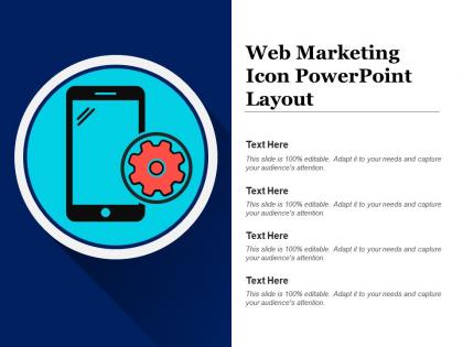 Web marketing icon powerpoint layout