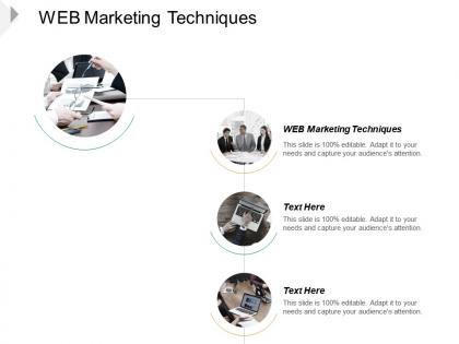 Web marketing techniques ppt powerpoint presentation styles outline cpb