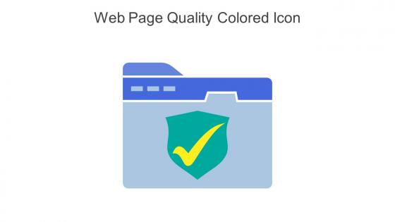 Web Page Quality Colored Icon In Powerpoint Pptx Png And Editable Eps Format
