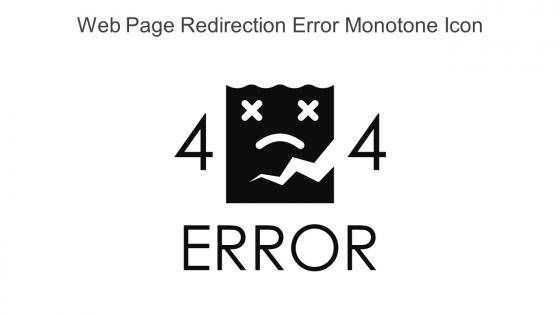 Web Page Redirection Error Monotone Icon In Powerpoint Pptx Png And Editable Eps Format