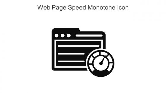 Web Page Speed Monotone Icon In Powerpoint Pptx Png And Editable Eps Format