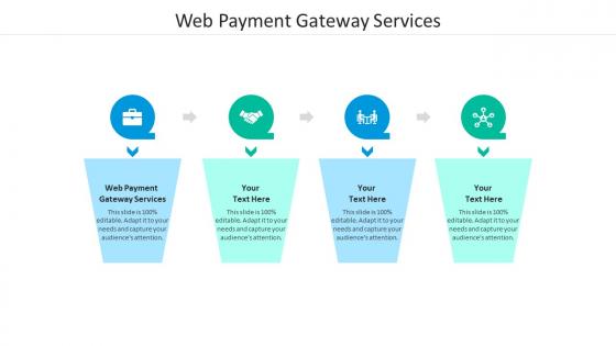 Web payment gateway services ppt powerpoint presentation file template cpb
