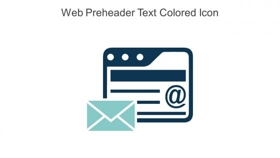 Web Preheader Text Colored Icon In Powerpoint Pptx Png And Editable Eps Format