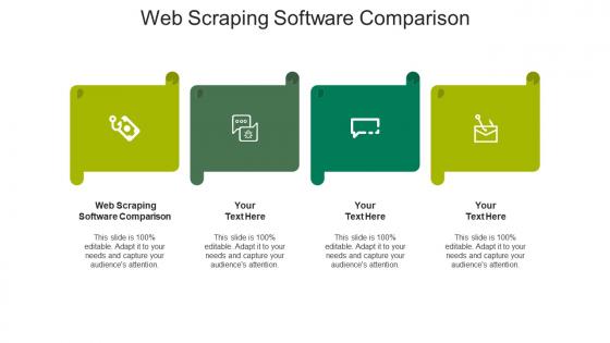 Web scraping software comparison ppt powerpoint presentation icon templates cpb