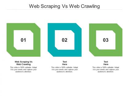 Web scraping vs web crawling ppt powerpoint presentation slides graphics template cpb