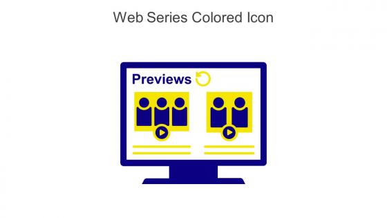 Web Series Colored Icon In Powerpoint Pptx Png And Editable Eps Format