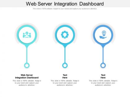 Web server integration dashboard ppt powerpoint presentation summary show cpb