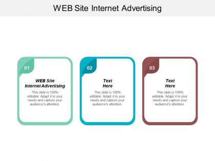 Web site internet advertising ppt powerpoint presentation icon example cpb