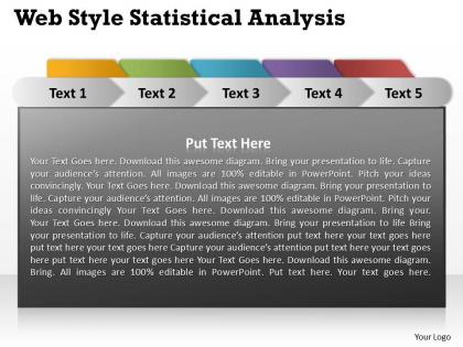 Web style statistical analysis powerpoint slides presentation diagrams templates