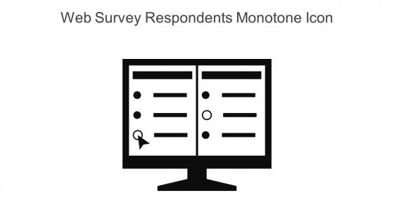 Web Survey Respondents Monotone Icon In Powerpoint Pptx Png And Editable Eps Format