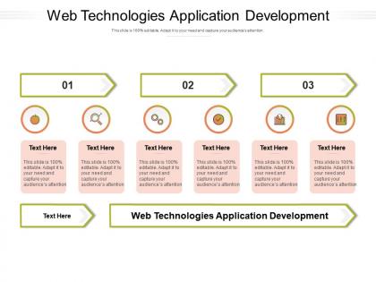Web technologies application development ppt powerpoint presentation styles slide cpb