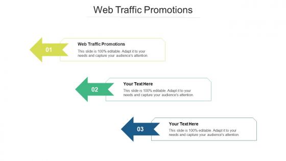 Web traffic promotions ppt powerpoint presentation layouts templates cpb