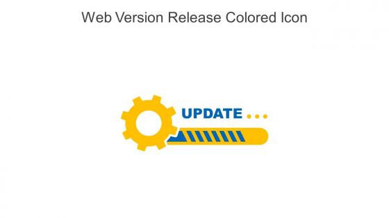 Web Version Release Colored Icon In Powerpoint Pptx Png And Editable Eps Format