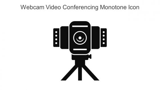 Webcam Video Conferencing Monotone Icon In Powerpoint Pptx Png And Editable Eps Format
