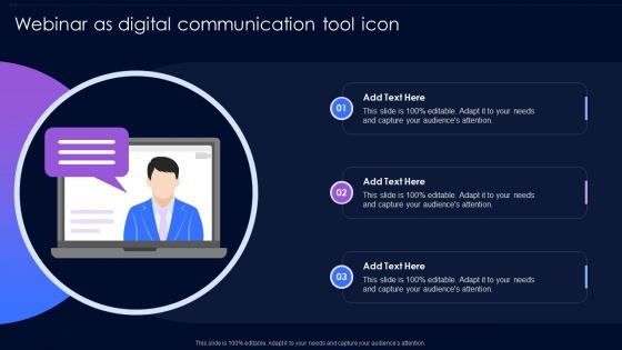 Webinar As Digital Communication Tool Icon