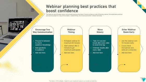 Webinar Planning Best Practices That Boost Confidence