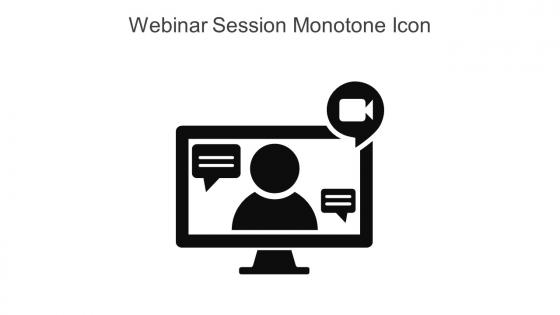Webinar Session Monotone Icon In Powerpoint Pptx Png And Editable Eps Format