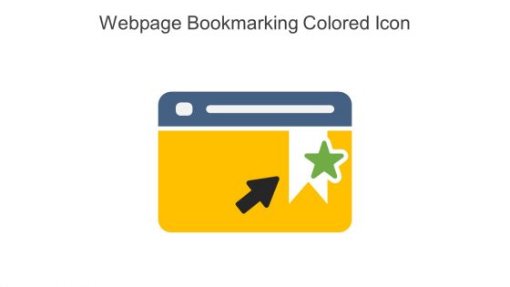 Webpage Bookmarking Colored Icon In Powerpoint Pptx Png And Editable Eps Format