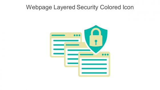 Webpage Layered Security Colored Icon In Powerpoint Pptx Png And Editable Eps Format