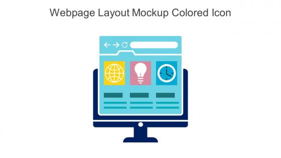 Webpage Layout Mockup Colored Icon In Powerpoint Pptx Png And Editable Eps Format