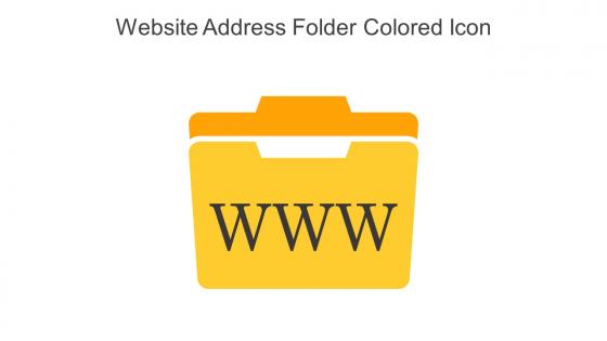 Website Address Folder Colored Icon In Powerpoint Pptx Png And Editable Eps Format