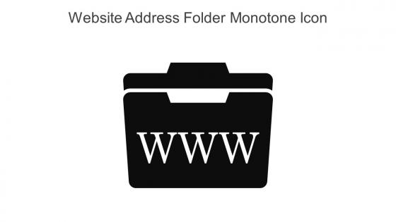 Website Address Folder Monotone Icon In Powerpoint Pptx Png And Editable Eps Format