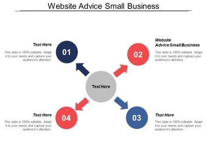 Website advice small business ppt powerpoint presentation model professional cpb