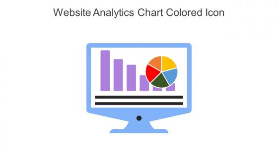 Website Analytics Chart Colored Icon In Powerpoint Pptx Png And Editable Eps Format