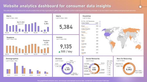 Website Analytics Dashboard For Consumer Data Insights Ppt Summary Layout Ideas
