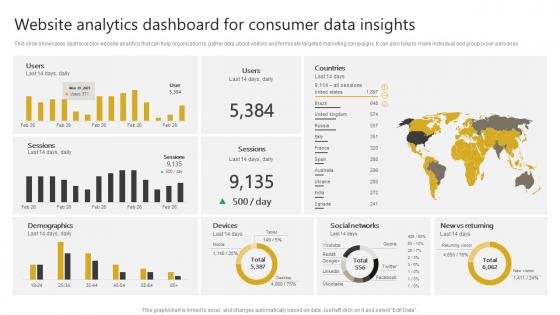 Website Analytics Dashboard For Consumer Generating Leads Through Targeted Digital Marketing