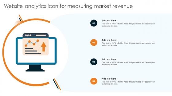 Website Analytics Icon For Measuring Market Revenue