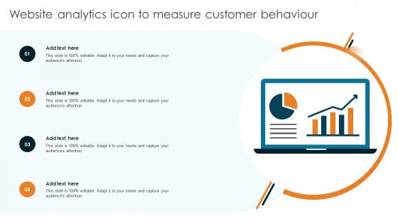 Website Analytics Icon To Measure Customer Behaviour