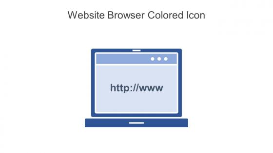 Website Browser Colored Icon In Powerpoint Pptx Png And Editable Eps Format