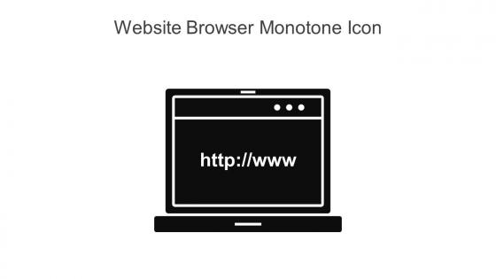 Website Browser Monotone Icon In Powerpoint Pptx Png And Editable Eps Format
