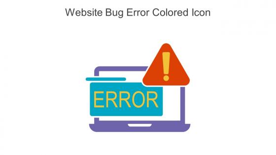 Website Bug Error Colored Icon In Powerpoint Pptx Png And Editable Eps Format