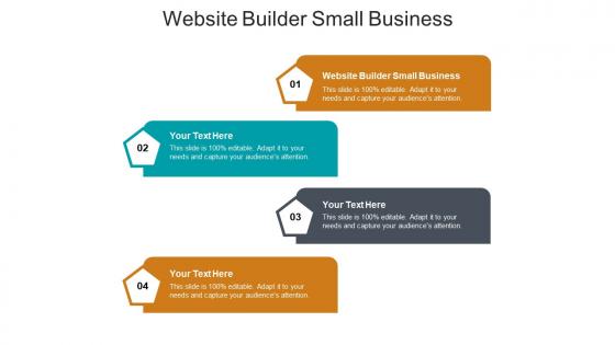 Website builder small business ppt powerpoint presentation icon background designs cpb