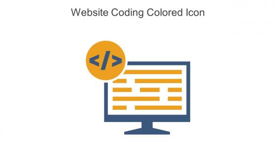 Website Coding Colored Icon In Powerpoint Pptx Png And Editable Eps Format